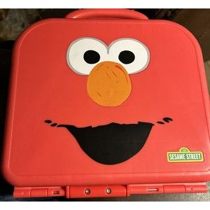 Sesame Street's ABC Alphabet Letters Red Carrying Case Elmo On The Go
